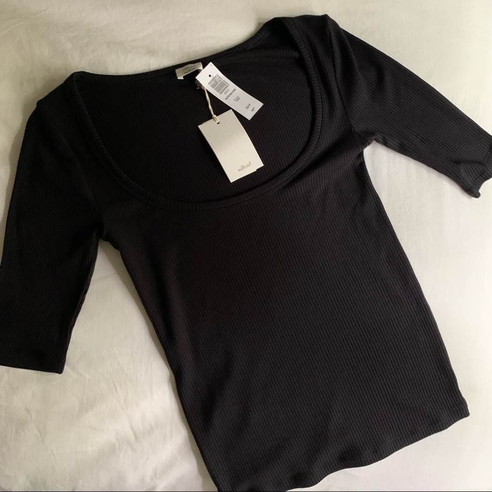 Aritzia Scoop Neck Top